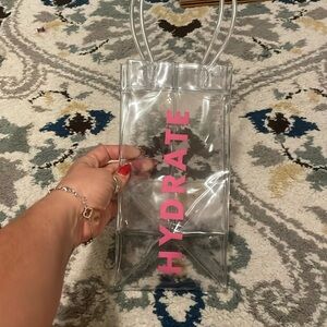 NWT Santa Barbara Sippin’ Pretty clear wine tote chiller bag